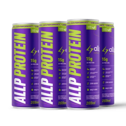 Pack Com 6 Allp Protein  Maçã Verde  269ml