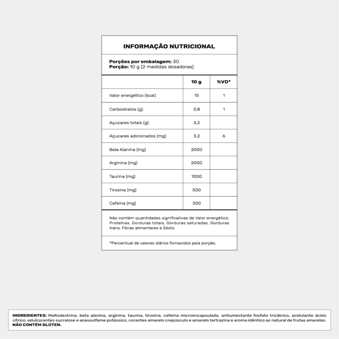 Top For Workout Frutas Amarelas 300g - Allp Supplements - Imagem 3