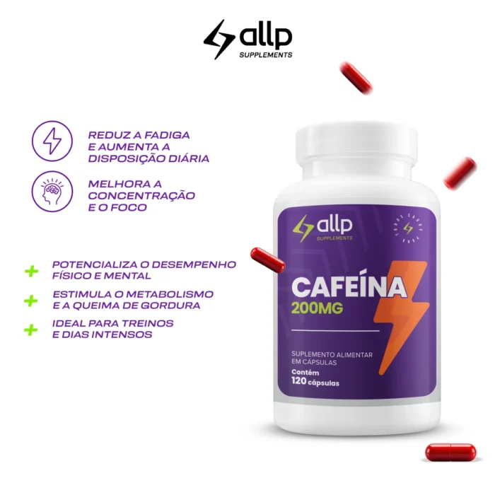 Cafeina 200mg - 120cp - Allp Supplements - Imagem 2