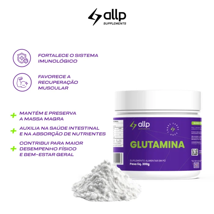 Glutamina 300g - Allp Supplements - Imagem 2
