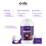 Kit Ganho Máximo - Whey Protein, Creatina e Glutamina - Imagem 2