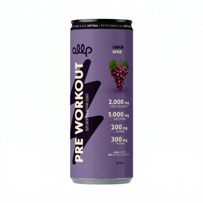 Pack com 6 Pré-Workout Uva 269ml - Imagem 2