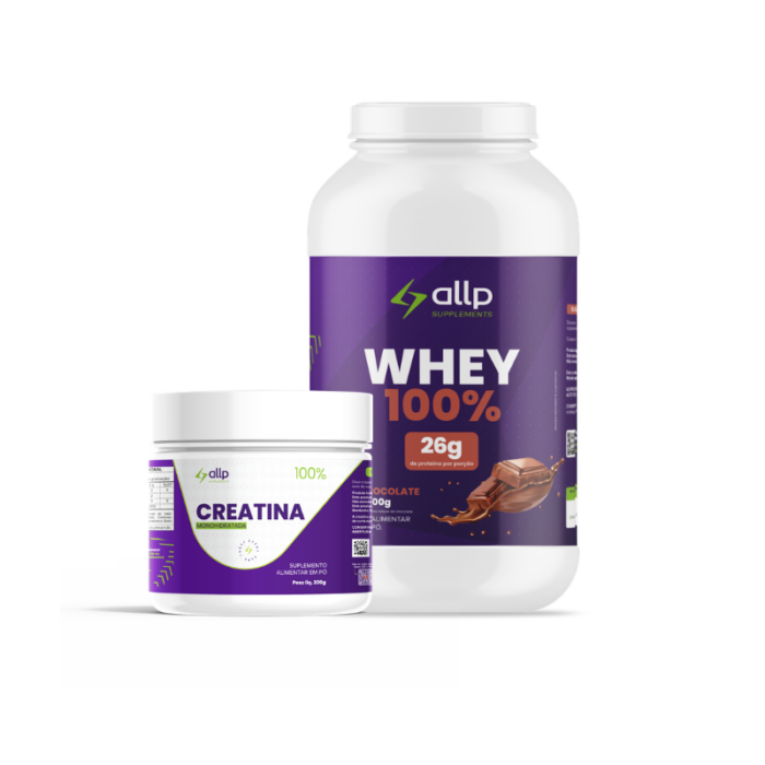 Kit 2 Allp Essencial - Whey Protein 100% + Creatina Monohidratada - Imagem 2