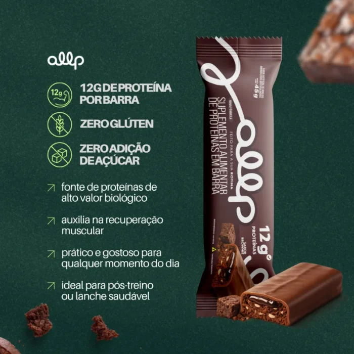 Whey Bar Allp Brownie 12 x 45g - Imagem 3