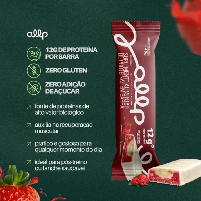 Whey Bar Frutas Vermelhas 12 unidades x 45g - Imagem 3