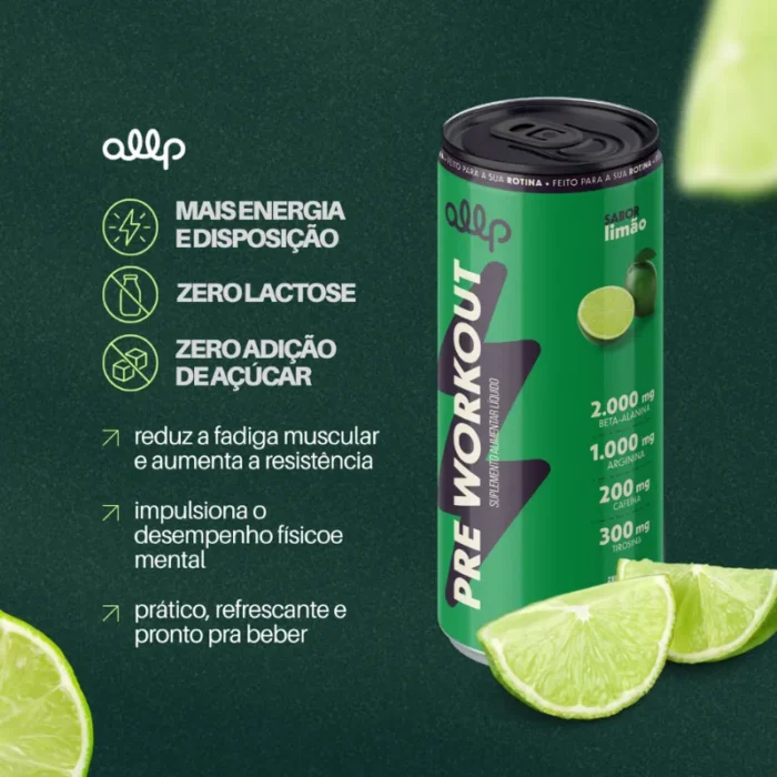 Pack com 6 Pré-Workout Limão 269ml - Imagem 3