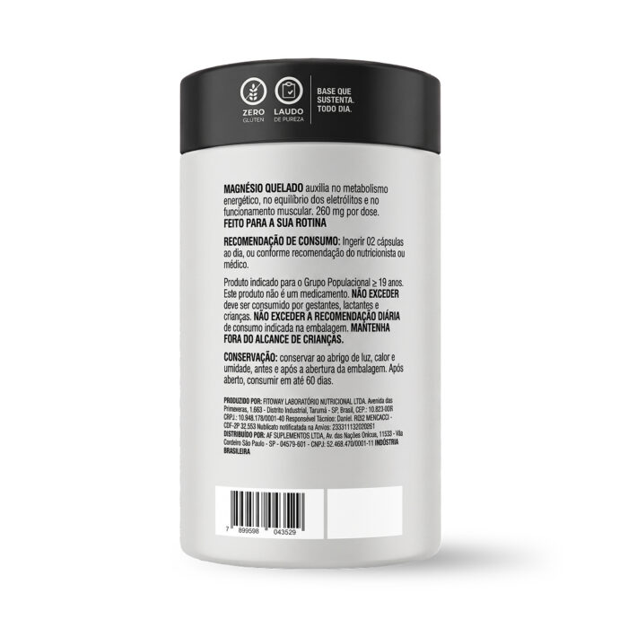 Magnesio Quelado  60cp - Allp Supplements - Imagem 2